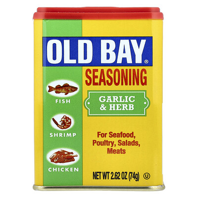 Old Bay, Condimento con ajo y hierbas, 74 g (2,62 oz)
