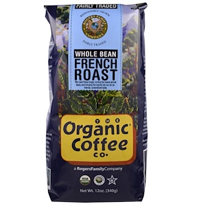 Отзывы о Органик Коффее Ко, Organic French Roast, Whole Bean Coffee, 12 oz (340 g)