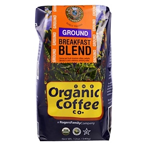 Купить Organic Coffee Co., Breakfast Blend, Молотый кофе, 12 унций (340 г)  на IHerb