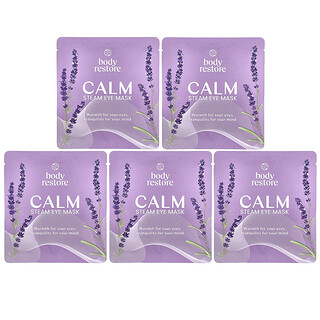 Body Restore, Masque pour les yeux à la vapeur, Lavande, 5 pièces