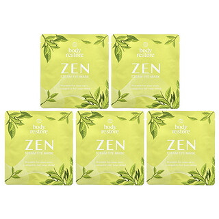 Body Restore, Masque pour les yeux à la vapeur, Thé vert, 5 pièces