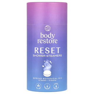Body Restore, Nettoyez la vapeur pour la douche, Réinitialiser, 6 comprimés, 147 g