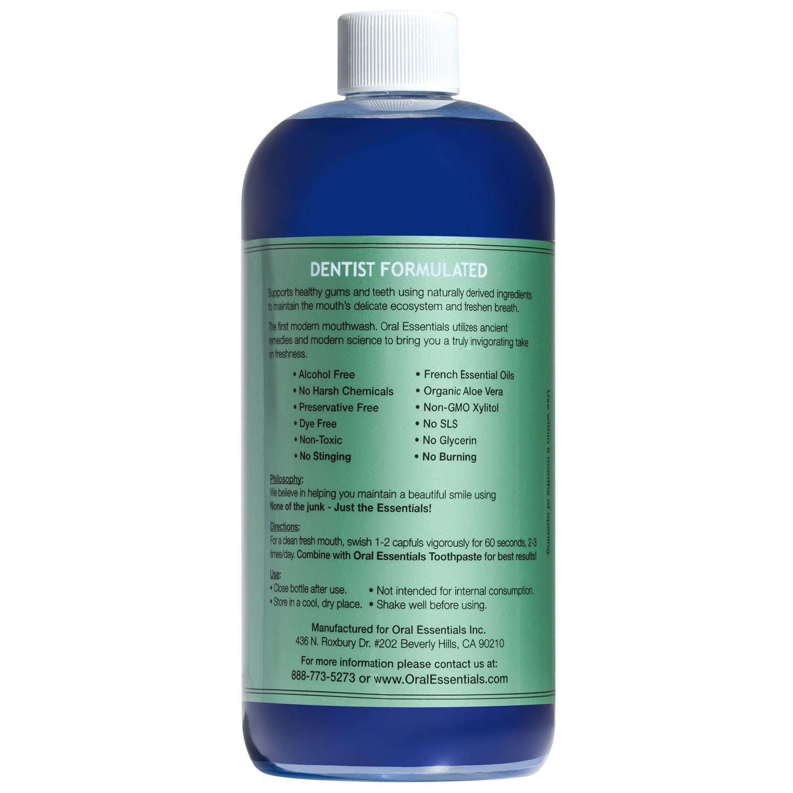 Oral Essentials, Mouthwash, Original Formula with Zinc, 16 fl oz (473