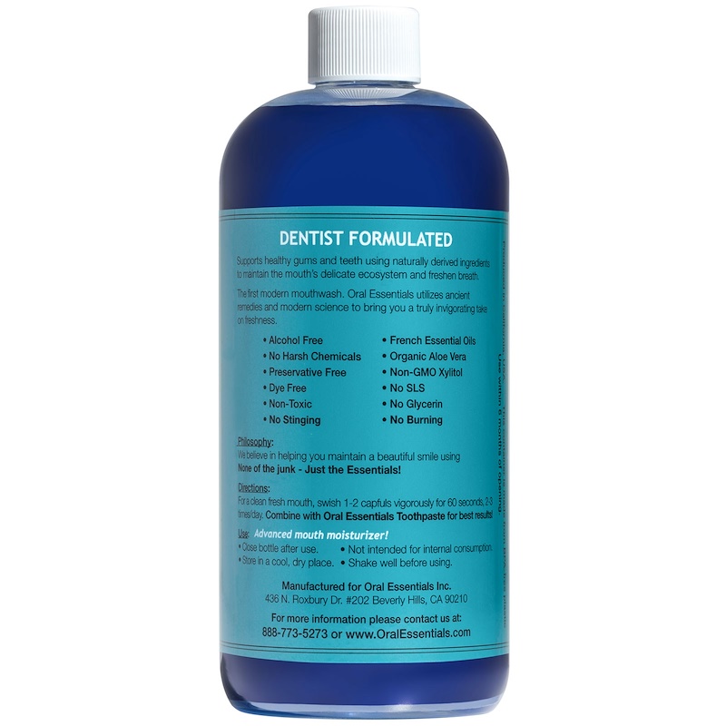 Lumineux Oral Essentials, Mouthwash, Dry Mouth Formula with Zinc, 16 oz