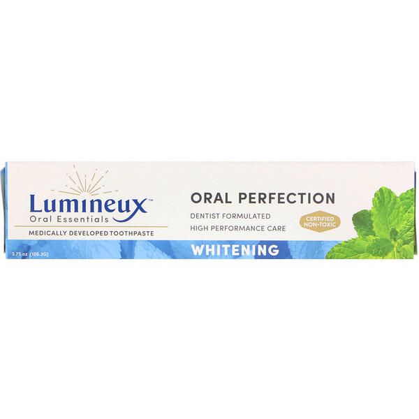 Lumineux Oral Essentials, 医学的に開発された練り歯磨き、ホワイトニング効果、3.75オンス (99.2 g)