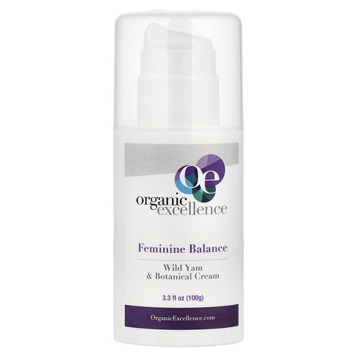 Organic Excellence, Feminine Balance, Wild Yam & Botanical Cream, 3.3 fl oz (100 g)