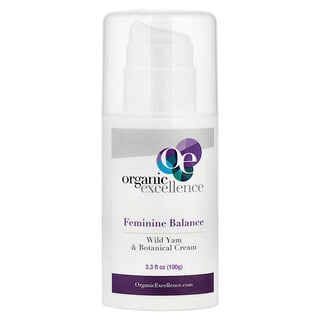 Organic Excellence, Feminine Balance, Wild Yam & Botanical Cream, 100 g (3.3 fl oz)