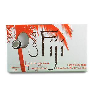 Отзывы о Органик Фиджи, Organic Face and Body Coconut Oil Soap Bar, Lemongrass Tangerine, 7 oz (198 g)