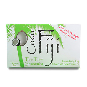 Органик Фиджи, Organic Face and Body Coconut Oil Soap Bar, Tea Tree Spearmint, 7 oz (198 g) отзывы