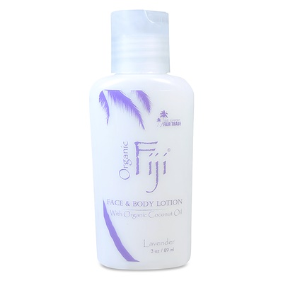 Organic Fiji 滋養乳液有機椰子油,薰衣草,3盎司(89毫升)