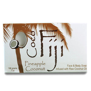 Отзывы о Органик Фиджи, Organic Face and Body Coconut Oil Soap Bar, Pineapple Coconut, 7 oz (198 g)