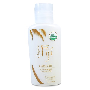Отзывы о Органик Фиджи, Organic Raw Oil, Cold Pressed Coconut Oil, Pineapple Coconut, 3 oz (89 ml)