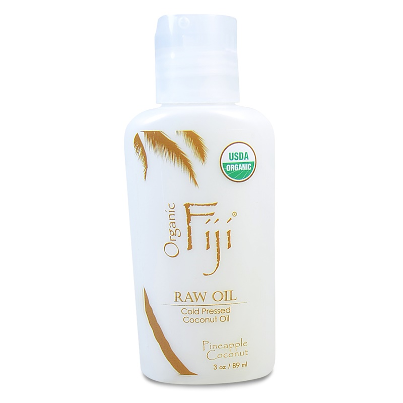 Organic Fiji, Organic Raw Oil, Cold Pressed Coconut Oil, Pineapple Coconut, 3 oz (89 ml) - iHerb