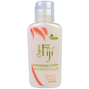 Organic Fiji, Питательный лосьон с органическим кокосовым маслом, имбирь зерумбет и облепиха, 3 унции (89 мл)