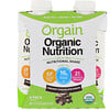 Orgain‏, Organic Nutrition, שייק הכל באחד, פאדג' שוקולד קרמי, אריזה של 4 יחידות, 325 מ”ל (11 אונקיות נוזל) כל אחד