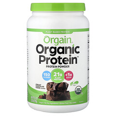 Organic Protein™, органічний протеїн у порошку, кремова шоколадна помадка, 920 г (2,03 фунта)