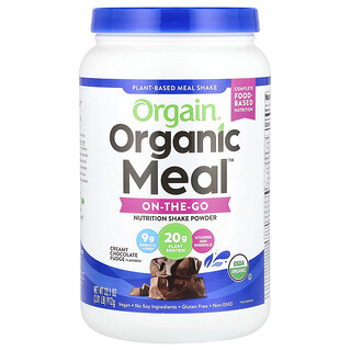 Orgain, 有机膳食™，便携，营养植物基奶昔粉，奶油巧克力软糖，2.01 磅（912 克）