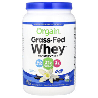Orgain, Grasgevoerd wei™ eiwitpoeder, vanilleboon, 828 g