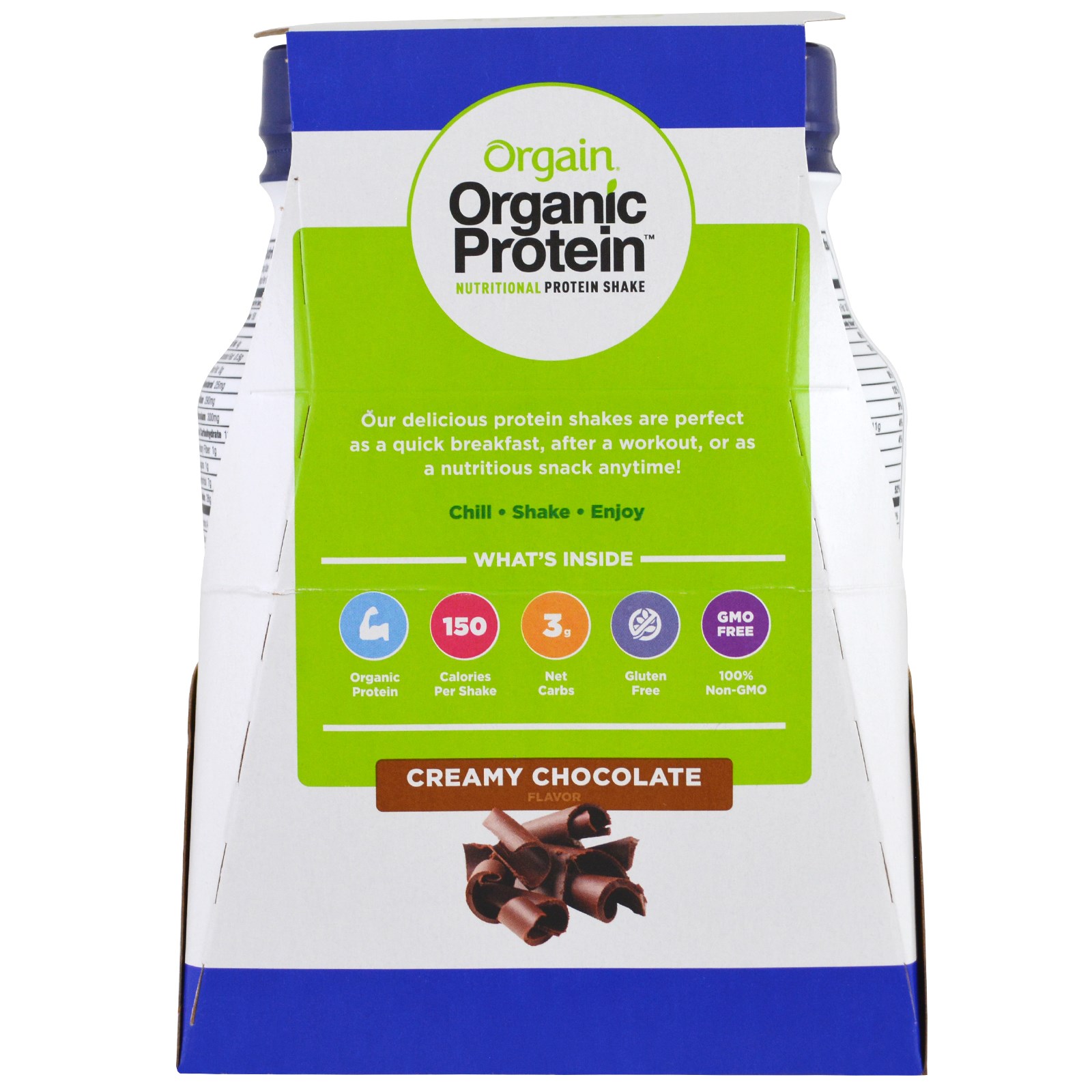 Orgain, Organic Protein Nutritional Protein Shake, Creamy Chocolate