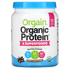 Оргаин, Organic Protein & Superfoods Powder, Plant Based, Creamy Chocolate Fudge, 1.12 lb (510 g)