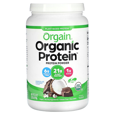 

Orgain Organic Protein Powder Plant Based Chocolate Coconut 32.4 oz (920 g)