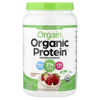 Orgain, Organic Protein™ en polvo, De origen vegetal, Fresas con crema, 920 g (2,03 lb)
