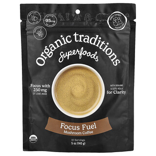 أورجانيك تراديشنز‏, Superfoods ، قهوة Focus Fuel Mushroom ، 5 أونصات (140 جم)