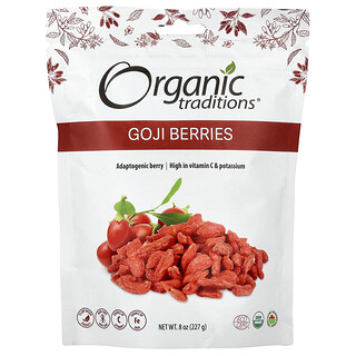 Organic Traditions, Bagas de Goji, 227 g (8 oz)