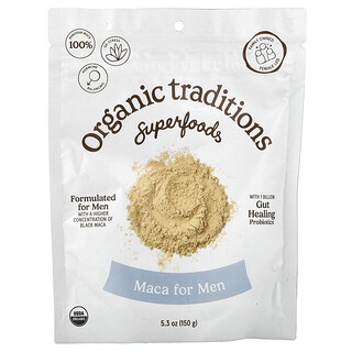 Organic Traditions, Maca para Homens com Probióticos, 150 g (5,3 oz)