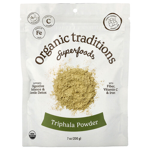 Organic Traditions Superfoods, Triphala Powder, 7 oz ( 200 g)