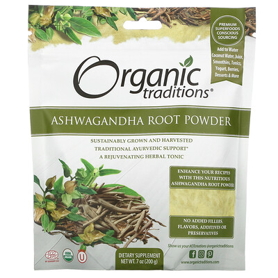 

Organic Traditions Ashwagandha Root Powder 7 oz (200 g)