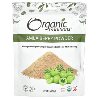 Organic Traditions, Amla Berry em Pó, 200 g (7 oz)