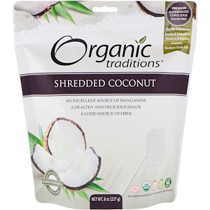 Отзывы о Organic Traditions, Shredded Coconut, 8 oz (227 g)