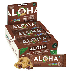Organic Protein Bars, Chocolate Chip Cookie Dough, 12 Bars, 1.98 oz (56 g) Each