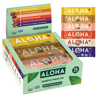 Aloha, Organic Protein Bars, Variety Pack, 12 Bars, 1.98 oz (56 g) Each