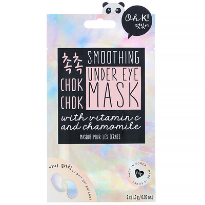 Oh K! Chok Chok, Smoothing, Under Eye Mask, 1 Pair, 0.05 oz (1.5 g)