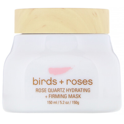 O'o Hawaii Birds + Roses, увлажняющая и укрепляющая маска с розовым кварцем, 150 г (5,2 унции)