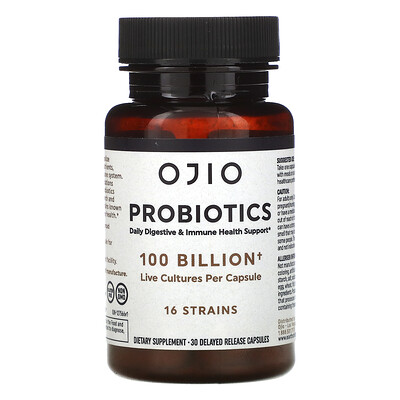 Ojio Probiotics , 100 Billion , 30 Delayed Release Capsules