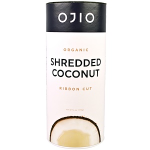 Отзывы о Охио, Organic Shredded Coconut, Ribbon Cut, 6 oz (170 g)