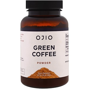Купить Ojio, Зеленый кофе в порошке, 3,53 унции (100 г)  на IHerb