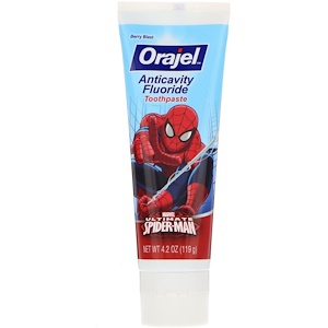 Отзывы о Orajel, Marvel Ultimate Spider-Man, Anticavity Fluoride Toothpaste, Berry Blast, 4.2 oz (119 g)