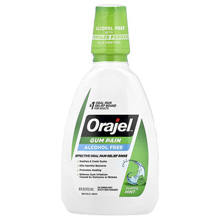 Orajel, Gum Pain, Alcohol Free, Soothing Mint, 16 fl oz (473.2 ml)