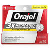 Orajel‏, Instant Pain Relief Gel, 3X Medicated For Toothache & Gum, 0.42 oz (11.9 g)