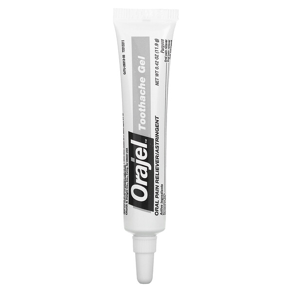 Orajel, Instant Pain Relief Gel, 3X Medicated For Toothache & Gum, 0.42