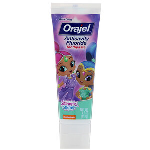 Отзывы о Orajel, Shimmer & Shine Anticavity Fluoride Toothpaste, Berry Divine, 4.2 oz (119 g)