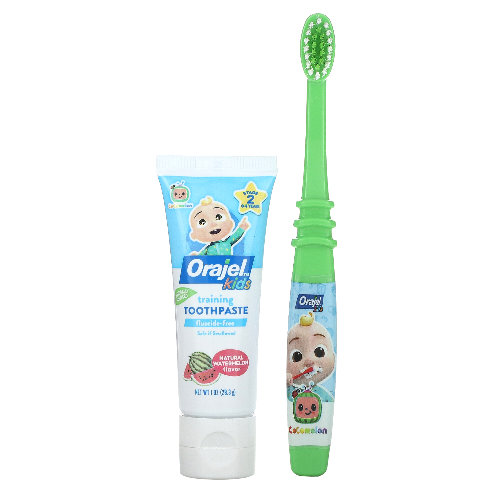 Orajel, Kids, Cocomelon Training Toothpaste with Toothbrush, Fluoride ...