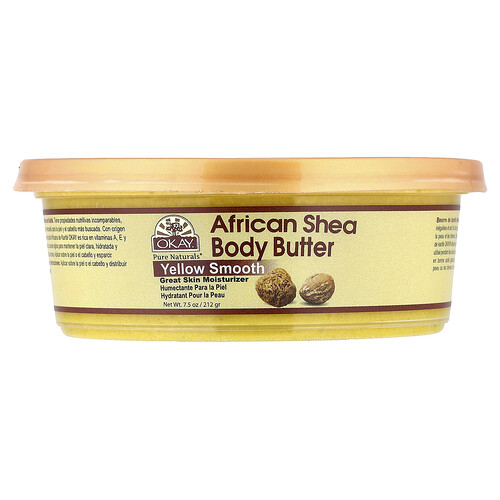 Okay Pure Naturals African Shea Butter, For Skin & Hair, 7.5 oz (212 g)