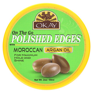 Okay Pure Naturals, On-the-go gepolijste randen met Marokkaanse arganolie, 59 ml