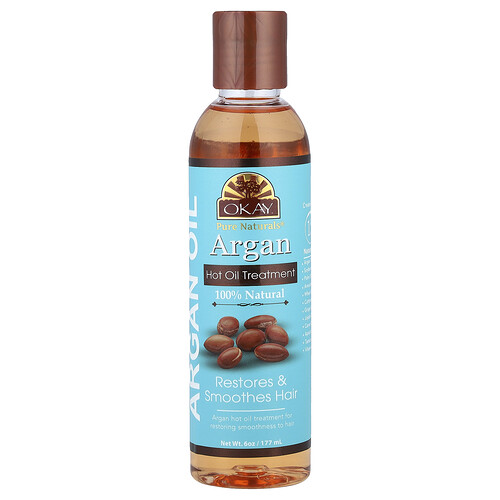 Okay Pure Naturals, Argan Hot Oil Treatment, heißes Argan-Öl, 177 ml (6 oz.)