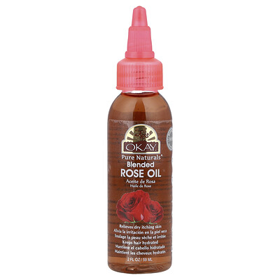 Okay Pure Naturals, Aceite de rosa`` 59 ml (2 oz. Líq.)